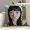 celebrity star Shen Yue Cushion Cover Soft  EasyWash Pillow Case  Versatile for Couch Bed Travel and Office