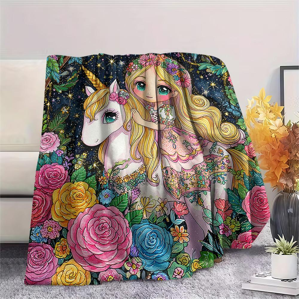 Genie Print Flannel Blanket, High Quality Comfortable for All Seasons, Home Decor, Warmth and Comfort, Perfect for Christmas Gifts