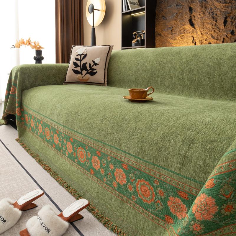 Nordic Style Sofa Towel, Chenille Sofa Cover Cloth Towel, Cushion Cover Towel, All Season Universal All Inclusive Sofa Cover