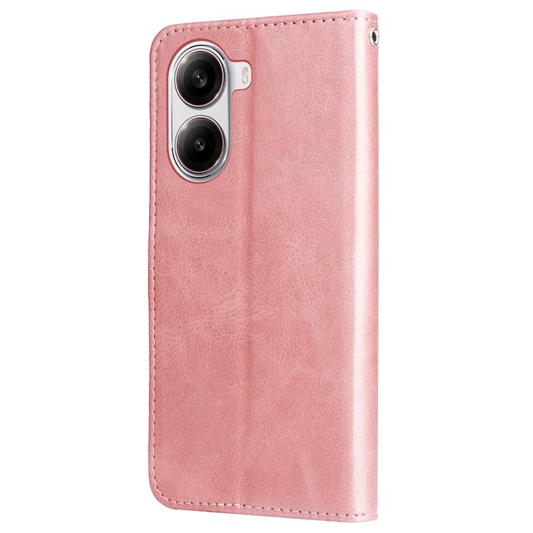 For Xiaomi Redmi Turbo 4 5G/Poco X7 Pro 5G Stand Case Lucky Deer Imprinted Magnetic Closure Leather Wallet Phone Cover
