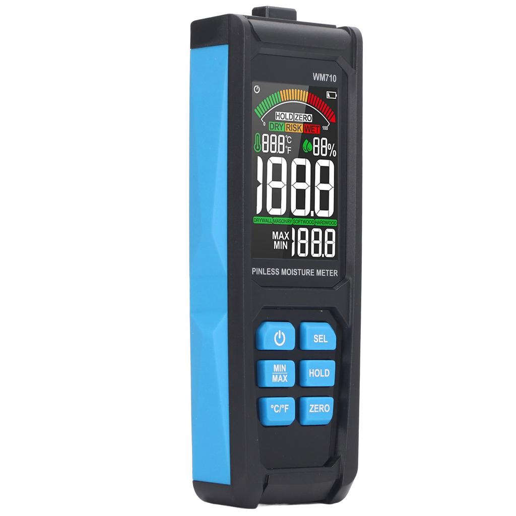 Pinless Moisture Meter Digital Wood Moisture Detector Wall Humidity Sensor for Building Materials