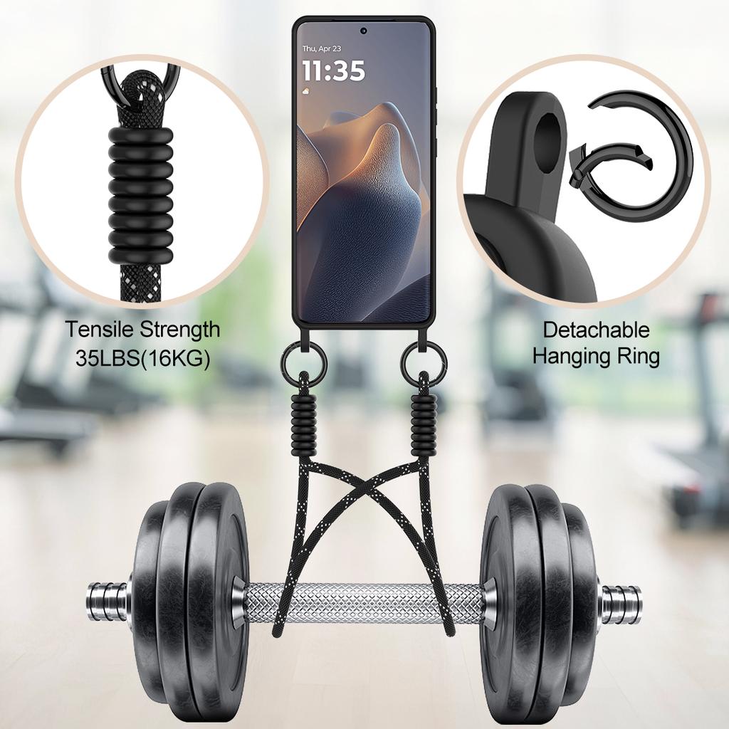 For Motorola Edge 60s 5G/Motorola Edge 60 Fusion 5G/Motorola Edge 60 5G Liquid Silicone Case Phone Back Cover with Card Holder and Short Strap