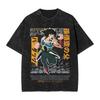 New Anime Dragon Ball Z Printed Tshirt Mens and Womens Washed Tshirt High Quality Vintage Cotton Tshirt Harajuku Tops