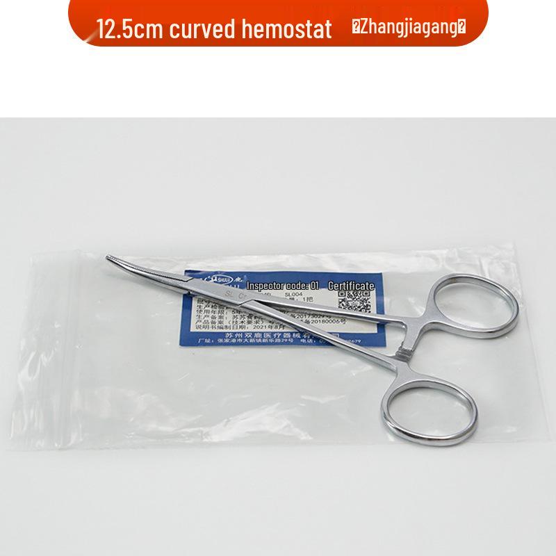 Stainless Steel Hemostatic Forceps - Straight/Curved Head, Surgical/Vascular Use, In Stock