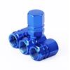 4pcs Car Tire Stem Valve Caps Aluminum Alloy Car Wheel Tire Valve Rim Stem Covers Airdust Waterproof for Automobiles Motorcycl