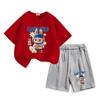 Summer LBB Cartoon Printed Fashionable Short-sleeved Children's Casual Two-piece Set