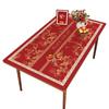 Festive Red Waterproof Tablecloth