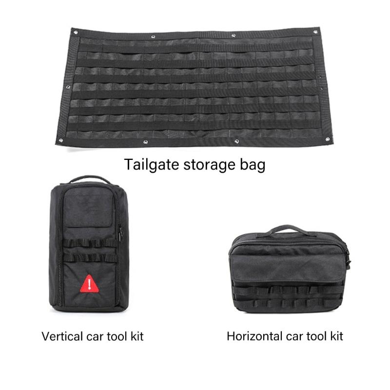 Multipurpose Vehicle Boot Organizers Bag, Adjustable Compartments Waterproof Storage Solution for Travel and Outdoor Use