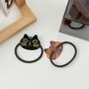 Cute Cat Acetate Hair Clip and Tie Set - 4.3cm Sweet Cartoon Hair Accessories for Children