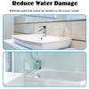 2PCS/SET Self- Adhesive Shower Splash Guard Acrylic Transparent Bathtub Water Guards Easy to Install Wash Basin Water Blocking