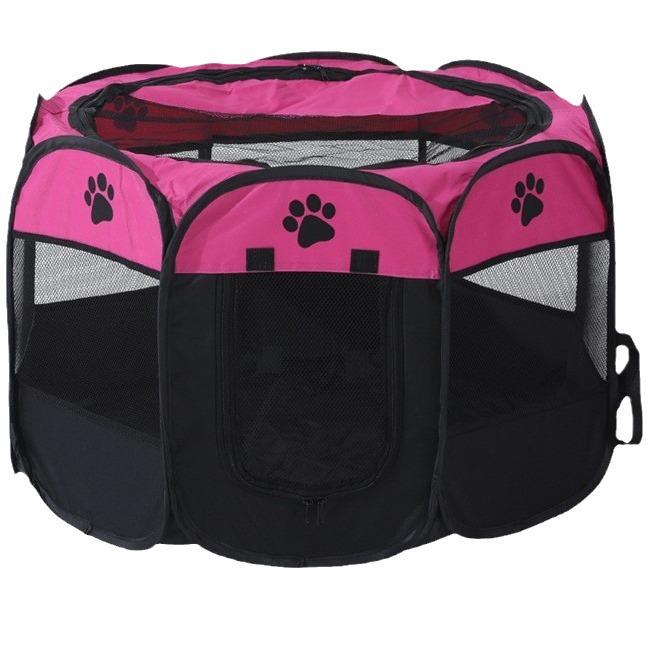 Octagonal Foldable Pet Playpen: Waterproof, Scratch-Resistant Whelping Box and Tent for Dogs and Cats.