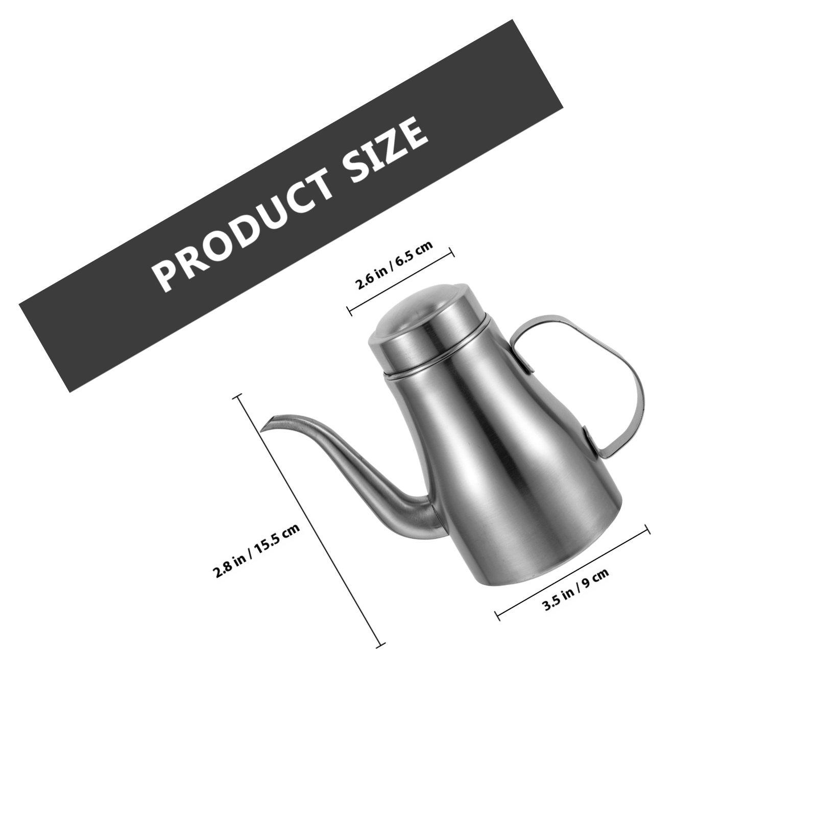 Stainless Steel Oil Dispenser Premium Oil Storage Bottle for Kitchen Household Soy Sauce Container Leakproof Vinegar Dispenser