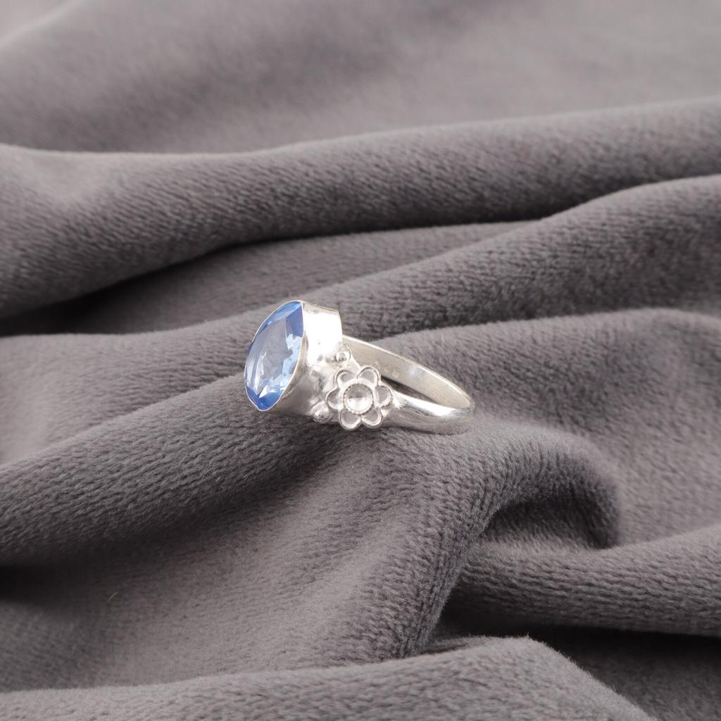 Tanzanite Gemstone 925 Sterling Silver Jewelry Handmade Statement Ring For Women RR-59-16