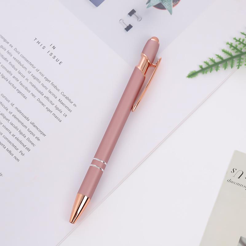 Meiji Touch Screen Capacitive Metal Ballpoint Pen with Aluminum Barrel and Printed Logo