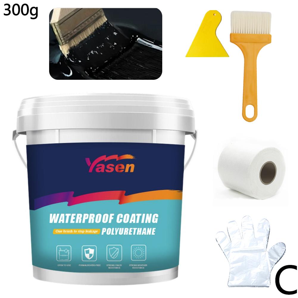 Water-Based Polyurethane Waterproof Coating, Exterior Wall Bathroom Wall & Roof Leak Repair, Solves Water Leakage & Poor Weather