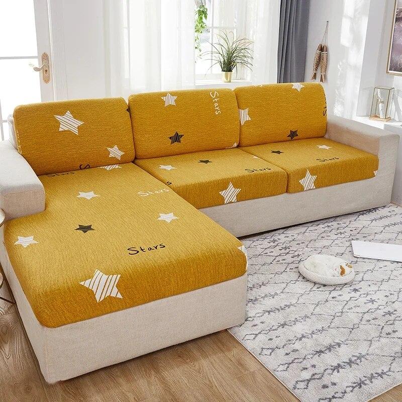 1PC Elastic Seat Cushion Cover Chair Cover Stretch Sofa Cover For Living Room Sofa Slipcover Protector Washable Removable