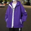 Jacke Herren Kapuzenjacke Frühling und Herbst Jacke Mode Lockere Jacke Herren Studenten Freizeitjacke