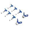 Airless Sprayer Spray Tip Set 211 315 417 517 515 523 Airless Sprayer Nozzle with 2PCS Nozzle Seats Set Blue