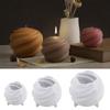 Rotating Planet Silicone Candle Mold 3D Round Carving Ball Resin Plaster Soap Molds DIY Creative Gypsum Clay Mold Craft