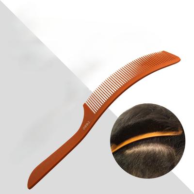 1PC Hairstylist Men's S-Shaped Hair Cut Push Cut Arc Comb Round Hair Flat Bend Comb Hair Salon Flat Hair Retouching Comb