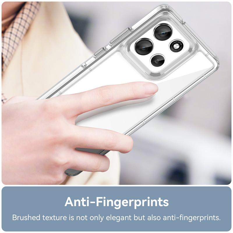 For Motorola Moto G86 Case Motorola Moto G86 Cover TPU Clear PC + Silicone Shockproof Anti-Slip Protective Phone Cover Moto G86