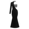 European and American Design Sense Fashionable Women's Clothing, Sexy Off-the-shoulder Hot Drill Dress, Elegant Temperament Evening Dress
