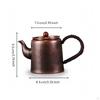 Copper Teapot Handmade Tea Kettle Hammered with Loop Handle for Home Pure