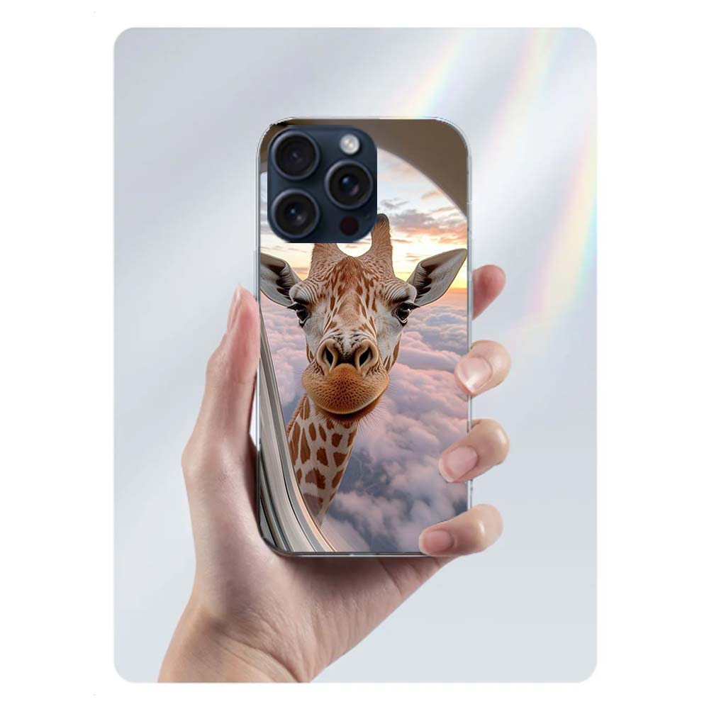 Giraffes Have Long Necks Clear Phone Case For Iphone 17 Air 16 Pro Max 15 Pro 14 Plus 17E 16E 11 13 12 Mini Cover Cases Fundas C
