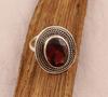 Solid 925 Sterling Silver Garnet Gemstone Ring Handmade Designer Ring Bohemian Ring Gift For Her Charm Jewelry