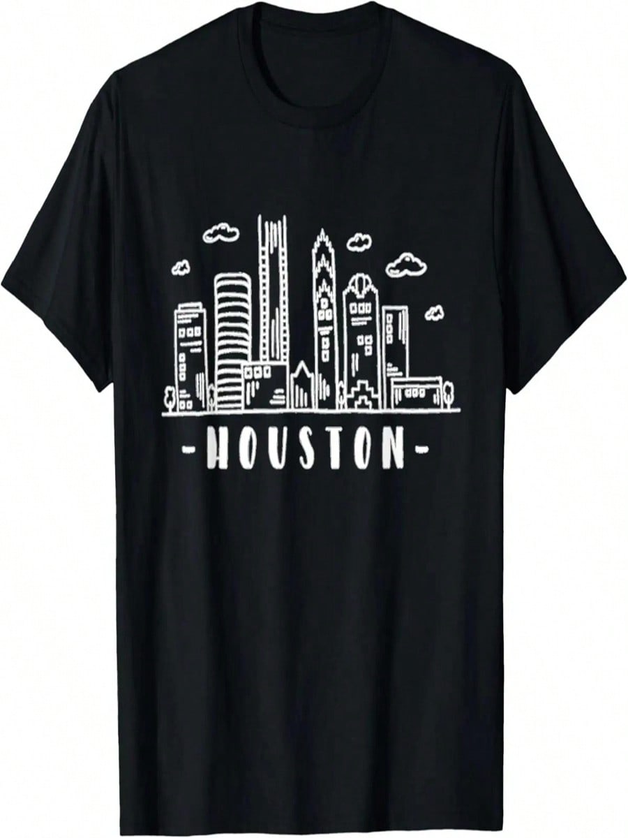 Houston Texas Skyline T-Shirt S разноцветный