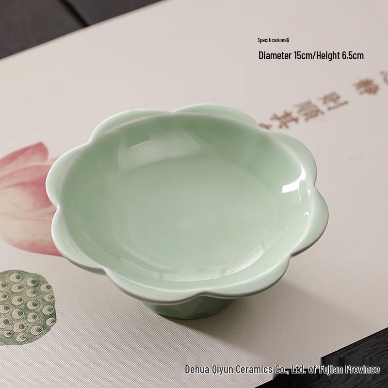 Zhi Shi Vintage Chinese Blue & White Porcelain Fruit Plate