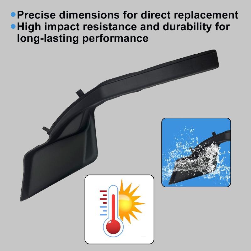 2Pcs Front Windshield Wiper Side Cowl Extension Cover Trim For 2020 2021 2022 Toyota RAV4