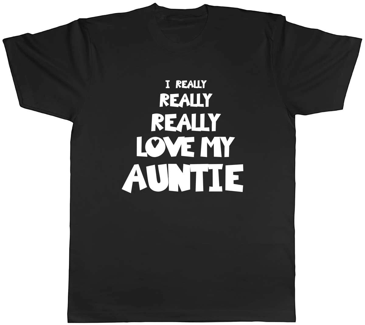 I Really Really Love My Auntie Mens Unisex T-Shirt Tee L