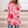 T-skjorte for kvinner Love Heart T-skjorte mote T-skjorte for kvinner Kawaii T-skjorte Langermet T-skjorte Dame Overdeler T-skjorter Kjærestegaver