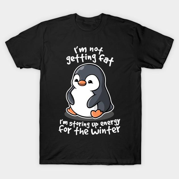 Men Black Print T-shirt Chubby Penguin No-Cut Transfer Paper Print Cotton Tshirt 3XL чёрный