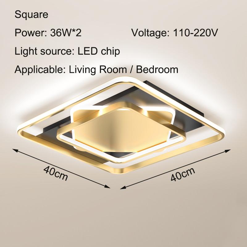New LED Indoor Ceiling Lamp Home Bedroom Living Room Ceiling Lamp Modern Simple Villa Room Lighting Decoration Light