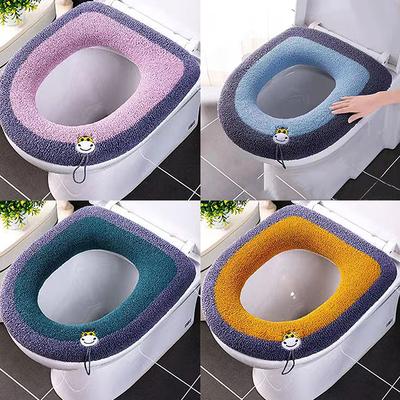 Funda de Asiento de Inodoro Caliente Alfombrilla Baño Almohadilla Cojín para Inodoro con Asa Más Gruesa Suave Lavable Accesorios Calentadores para Inodoro