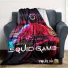 Name Custom Squid game Print Flannel Blanket High Quality Warm Comfortable Cover for All Seasons Perfect for Gifts Home Decor