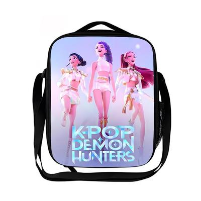 Kpop Hexenjagd Gruppe Lunchtasche Isolierung Junge Grundschule Umhängetasche Cartoon Umhängetasche Handgehaltene Picknicktasche KTB