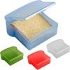 Reusable Sandwich Case Plastic Sandwich Packaging Box Toast Shape Sandwich Storage Box  Picnic