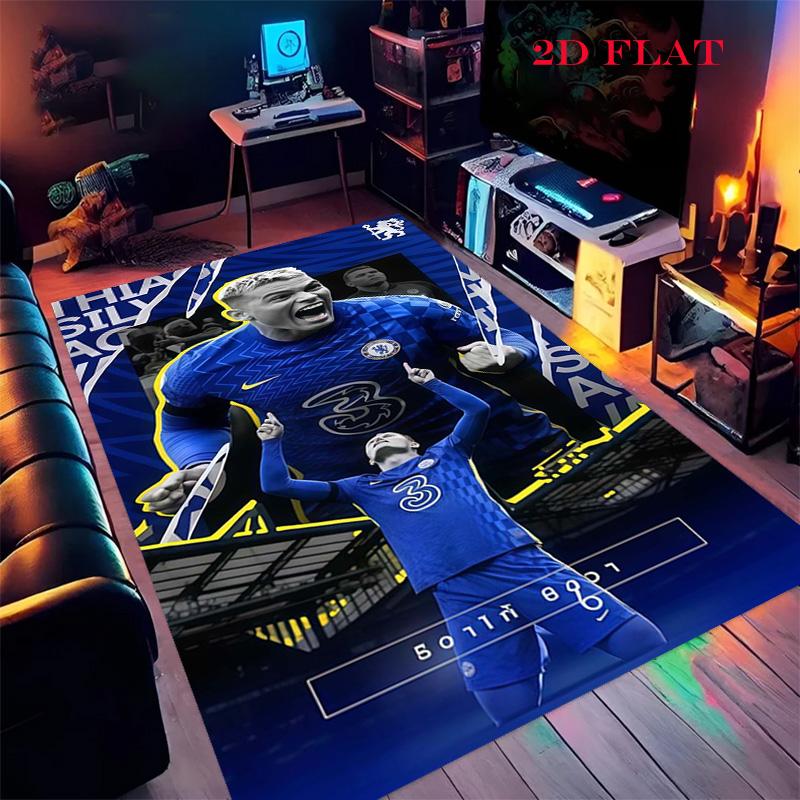 

Chelsea FC team Carpet Rug for Living Room Bedroom Home Sofa Decoration,Kids play Nonslip Floor Mat 40x60cm( 15x23in )