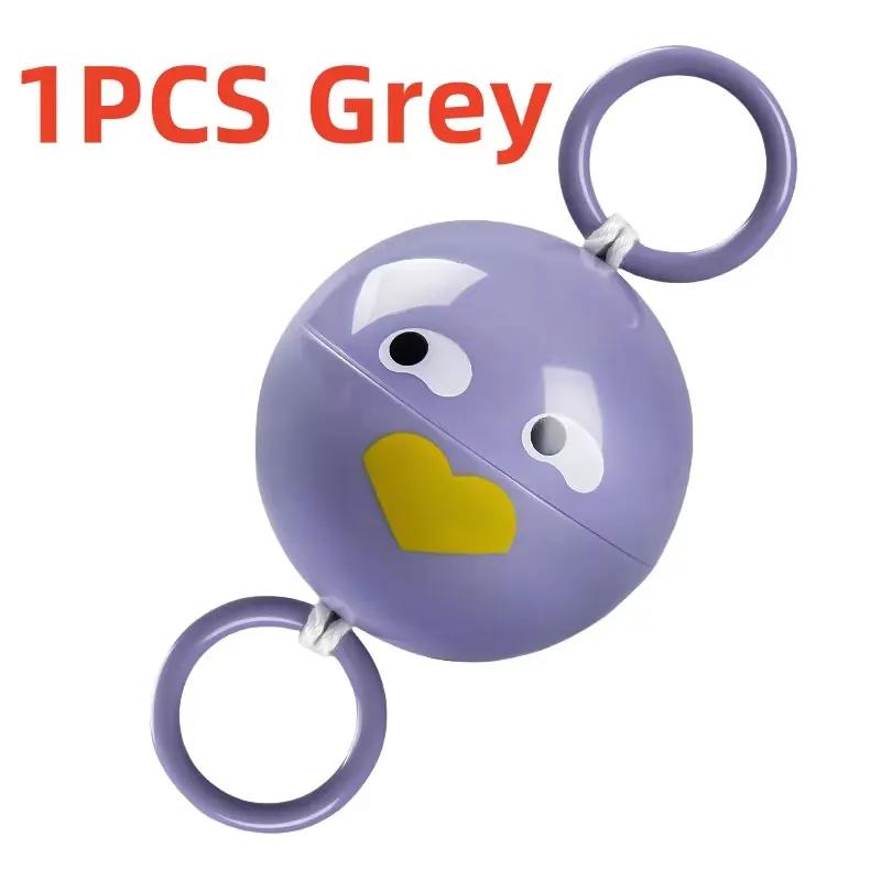 Colorful Glowing Pull Rope Whistle Ball LED Glowing Cartoon Expression Children's Pull Rope Whistle Toy