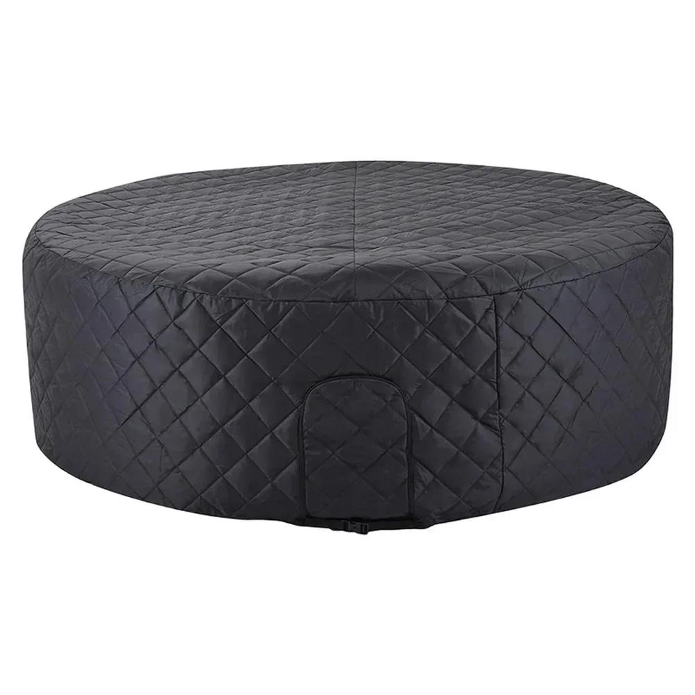 Weather resistant inflatable bathtub cover For winter heat insulation for round inflatable spa tubs size 208 by 70 centimeters China Mainland