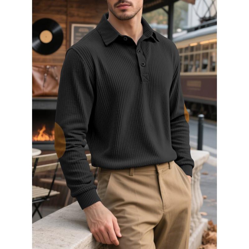 Spring and Autumn Corduroy Loose Casual Outdoor Long Sleeve Pullover American Retro Men's Plate Sweater