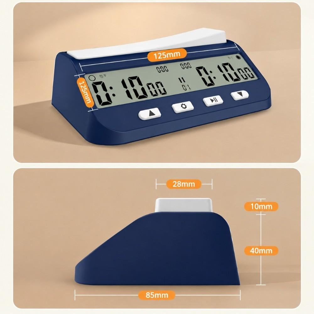 Compact Design Digital Chess Clock ABS Material Board Game Clock Chess Timer for Board Games