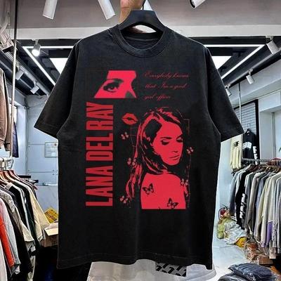 Rare Lana Del Ray 90s Basic Black Classic Unisex  Heavy Cotton S-5XL Unisex T-Shirt