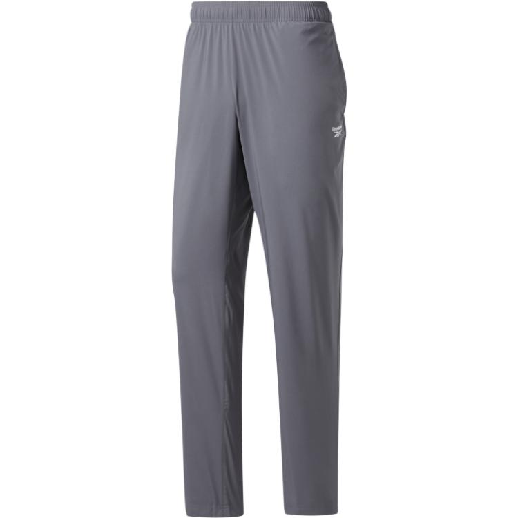 

Reebok Solid Color Fitness Training Pants Men Bottoms Gray FP9169 XL