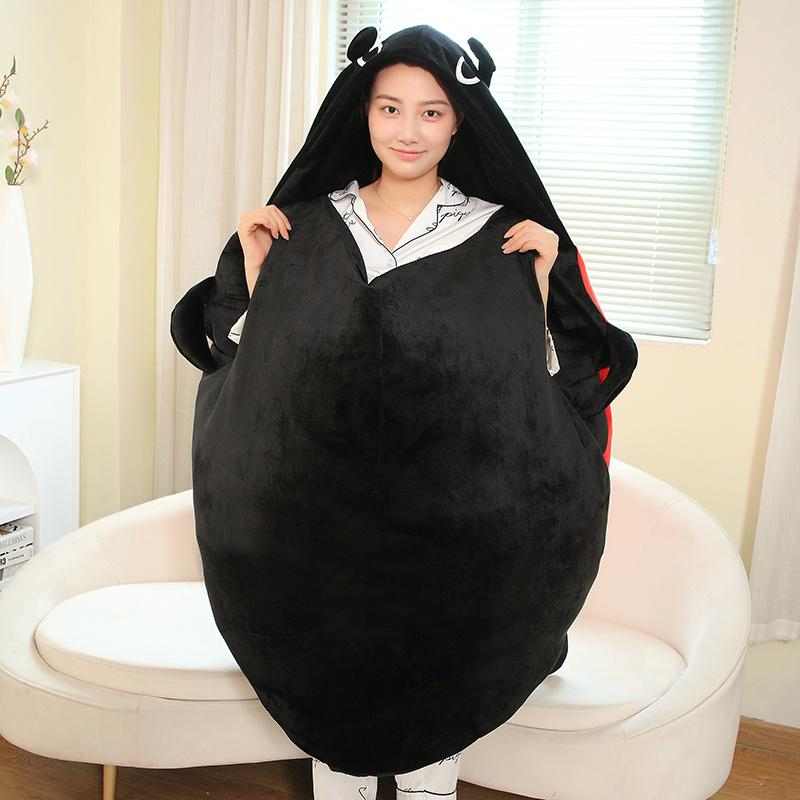 60/100CM Creative Beetle Plush Pillow Soft Stuffed Insect Doll Plushie Sleeping Bag Toys Cushion Funny Gifts
