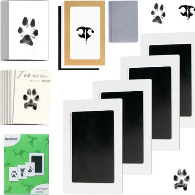 Inkless Paw Print Kit,Dog Paw Print Kit,Dog Nose Print Kit,Clean Touch Ink Pads and Imprint Cards,Pet Paw Print Impression Kit for Dogs Cats