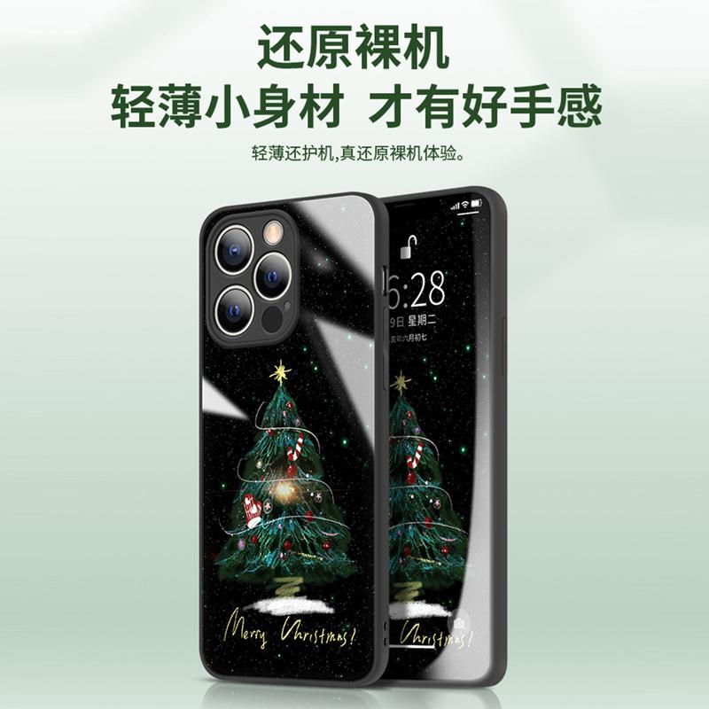 Applicable to Apple 16 mobile phone case creative iPhone15promax tempered glass 14pro all-inclusive 13/12/11